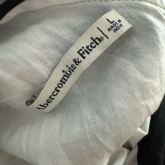 Abercrombie Women’s Black/Cream One Shoulder Cut Out Dress in Medium or Large - Picture 10 of 13